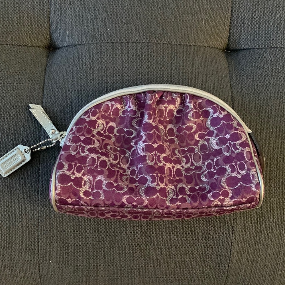 Coach Purple Makeup Clutch